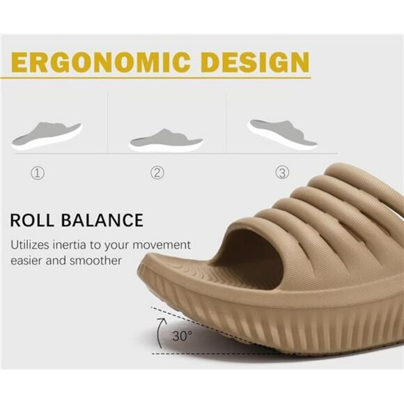 Womens Orthotic Recovery Sandals Arch Support Slides Cushioned Sport Shoes - Picture 6 of 7